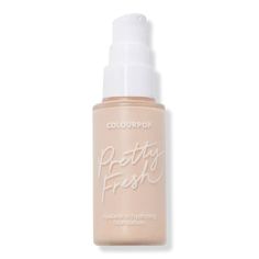 Pretty Fresh Hyaluronic Hydrating Foundation - ColourPop | Ulta Beauty Colourpop Pretty Fresh Tinted Moisturizer, Colourpop Pretty Fresh Foundation, Foundation Full Coverage, Pur Powder Foundation, Colourpop Fairy Well, Colourpop Blush, Colourpop Eyeshadow, Blending Sponge, Skin Foundation