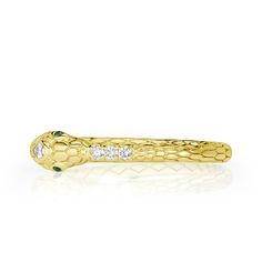 0.07ct Diamond and Tsavorite Ouroboros Snake Ring in 14k Yellow Gold – Mark Broumand Universe Creation, Ouroboros Snake, Mystical Symbols, The Serpent, Word Meaning, Snake Ring, Diamond Shop, Women Diamond, Pear Shaped Diamond