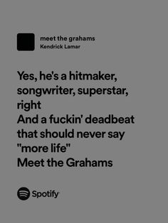 kendrick lamar Meet The Graham Kendrick Lamar, Kendrick Lamar Meet The Grahams, Kendrick Widget, Kendrick Lamar Lyrics, K Dot, Kung Fu Kenny, Phone Widget, To Pimp A Butterfly, Music Hits