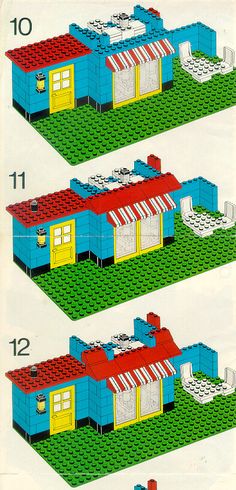 the instructions for how to build a lego house