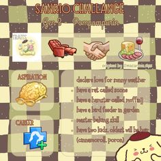 the menu for sanro - chaliane gen's companion, which is available on steam