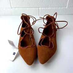 Questions? Leave A Comment Below! Brown Lace-up Flats For Spring, Brown Synthetic Flats For Fall, Suede Lace-up Flats For Spring, Brown Lace-up Flats For Fall, Trendy Lace-up Flats For Fall, Flat Suede Heels For Fall, Casual Suede Lace-up Heels, Casual Lace-up Suede Heels, Womens Brown Ankle Boots