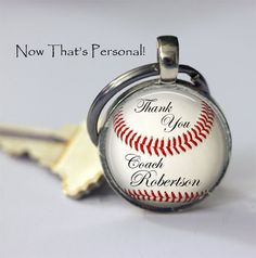 a baseball keychain with the words, thank you for raising me to be more perfect