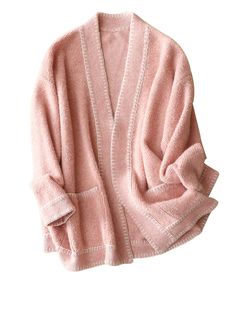 Details Experience the epitome of luxury with our 100% Pure Cashmere Cardigan, available in stunning shades of white, pink, and black. Elevate your style and stay cozy in the most exquisite way possible. Indulge in the unrivaled softness of pure cashmere against your skin. This cardigan isn't just clothing; it's a statement of sophistication and elegance. Crafted to perfection, our cardigan offers unmatched advantages. The natural breathability of cashmere ensures year-round comfort. Whether you Pink V-neck Cardigan For Loungewear, Pink V-neck Winter Cardigan, Pink V-neck Winter Outerwear, Cozy Pink V-neck Outerwear, V-neck Soft Knit Sweater Coat For Spring, Soft Texture V-neck Cardigan For Loungewear, Soft V-neck Cardigan For Loungewear, V-neck Cardigan With Soft Texture For Loungewear, Elegant Soft Knit Sweater Coat For Spring