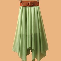 Irregular and bohemian design is the strength of this middle skirt,this skirt with a belt can make you looked slimmer and chiffon material can make you looked much sexier,you can wear it to your vocation and which can show your sexy white legs,you are the most attractive woman ,get one you like.Material:ChiffonColors:RedSize:5253, 5252, 5259, 5258, 5257, 5256, 5260, 5255, 5254Length:59-79cm Waist:62cmDecoration:BeltDesign:SexyPattern:SolidFit Type:LooseOccasion:DailyThe accessories are not inclu Long Beach Skirt, Belt Skirt, Body Skirt, Bohemian Style Dresses, Long Beach Dress, Dress Sash, Floral Maxi Skirt, Chiffon Material, Bohemian Design