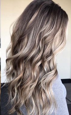 Cozy Blonde Hair Color, Chocolate Lowlights Blonde With, Spring Hair Color Blonde, Hair Color Blonde Highlights, Dark Blonde Hair Color, Medium Length Curly Hair, Spring Hair Color