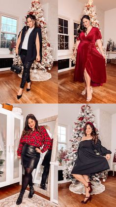 Christmas Midsize Outfits, Holiday Outfit Midsize, Midsize Christmas Outfits, Curvy Girl Holiday Outfit, Midsize Outfits Party, Office Christmas Party Outfit Plus Size, Curvy Christmas Party Outfit, Mid Size Holiday Party Outfit, Christmas Party Outfits Midsize