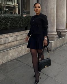 Black Girls Old Money Outfits, Tie Outfit Black Women, Quiana Watson Outfits, Black Women Corporate Outfits, Curvy Corporate Work Outfits, Black Woman Classy Outfits, Old Money Aesthetic Plus Size, Old Money Outfits Black Women, Orchestra Outfit Concert Classy