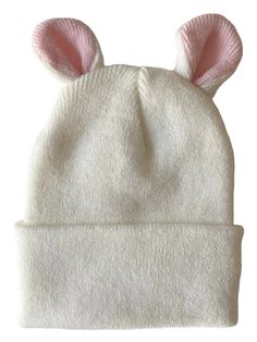 Baby’s First Bunny Hat! Perfect for baby's first Easter. A hospital bag necessity & perfect for introducing your baby to the world. This soft & stretchy hat is available in only one size: newborn! Material: 100% Polyester Imported Care Instructions: Hand Wash Cold Lay Flat to Dry Bunny Hat, Hospital Bag, 2nd Baby, Baby Hats, Warm White, How To Introduce Yourself, Hats, Pink