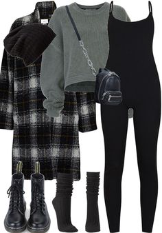 Coffe Date Autumn Outfit, Outfit Ideas Black Clothes, Grungy Black Outfits, Bundled Up Winter Outfits, Modern Emo Style, Streetwear Fashion Edgy, Cute Turtle Neck Outfits Winter, Cold Fall Night Outfit, Cute Black Fall Outfits