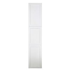 a tall white door with three panels on the front and one panel in the back