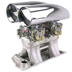 an image of a car engine on white background