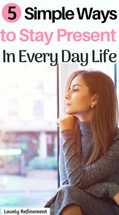 Staying in the present moment sounds hard but it doesn't have to be! Here are 5 simple ways to stay present in every day life so you can feel calmer, less anxious, happier and more at peace in all aspects of your life. Embrace the present moment now! #presentmoment #happiness #loveyourlife #mentalhealth Adulting Tips, Staying Present, How To Control Emotions, Happiness Tips, Stay Present, Boost Confidence, Positive Motivation, Success Tips, The Present Moment