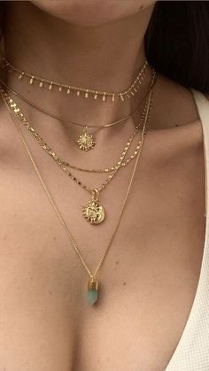 Layered Necklaces Gold, Necklaces Gold, Gold Necklace Women