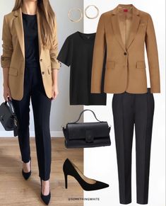 Blazer Outfits Women, Office 2023, Smart Casual Blazer, Outfit Trabajo, Women's Spring Fashion, Smart Casual Work Outfit Women, Outfit Office, Camel Blazer, 3 Ways To Wear