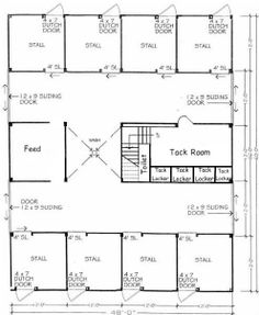 the floor plan for an office building, with two floors and three rooms on each side