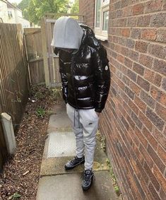 Road Man Aesthetic, Roadman Style, Vest Men Outfit, Road Man, Winter Drip, Moncler Maya