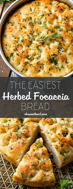 the best herbed focaccia bread recipe