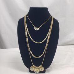 Beautiful Lucky Brand Multi Layer Gold Tone Necklace Can Be Worn Layered Together Or Each Separately For Multiple Looks. Nwt Lucky Brand Jewelry, Brand Jewelry, Gold Tone Necklace, Multi Layering, Womens Jewelry Necklace, Lucky Brand, Gold Tones, Jewelry Necklaces, Necklaces