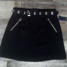 Women’s Rachel Roy Zane Mini Skirt Black, Zip-Fly, Polyester Elastane Front Pockets, Medium Weight, Zip-Fly With Button And Hook Closure, Zip Closure Pockets, Sz 6, Nwt. Casual Party Skirt With Belt Loops, Fall Mini Skirt, Knee Wraps, Roy Black, Evening Skirts, Mini Skirt Black, Skirts Women, Black Ombre, Knee Skirts