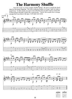 the harmony shuffle sheet music for guitar