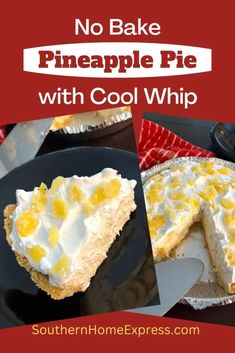 no bake pineapple pie with cool whip is an easy and delicious dessert recipe