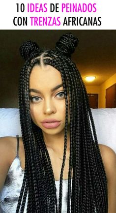 Si estás en busca de un nuevo look y amas las trenzas, te mostramos 10 ideas de peinados con estas famosas trenzas africanas. Descubrirás que se ven súper cool y no tiene nada que ver con la idea de las trenzas que nos llegaban a hacer de niñas cuando íbamos a la playa. Hay mil estilos, encuentra el tuyo. #peinadoscontrenzasfaciles #peinadoscontrenzas #trenzasafricanas #trenzasafricanaspegadas Human Hair Box Braids Black Women, Havana Twist Braids, Colored Box Braids, Bob Braids Hairstyles, Natural Braided Hairstyles, Short Box Braids Hairstyles, Makeup Hacks Beauty Secrets, Braids Hairstyles Pictures, Cute Box Braids Hairstyles