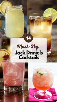 Jack Daniels Cocktails Drinks Made With Jack Daniels Whiskey, Alcoholic Drinks With Whiskey, Mixed Drinks With Jack Daniels, Jack Daniels Mixed Drinks Recipes, Jack Daniel Cocktail Recipe, Smooth Alcoholic Drinks, Jim Beam Drinks Recipes