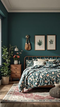 Dark Teal Bedroom Dark Turquoise Bedroom, Teal Bedrooms, Dark Teal Bedroom Ideas, Dark Teal Bedroom, Teal Bedroom Ideas, Bedroom Teal, Zen Space