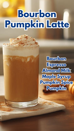 Bourbon Pumpkin Latte Pumpkin Liquor, Espresso Cocktails, Fall Whiskey Cocktails, Celebration Decorations, Seasonal Drinks, Pumpkin Spice Syrup