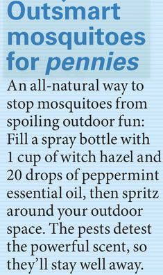 an advertisement for mosquito repellements with the caption's description below it