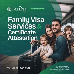 family visa services and certificate at the airport