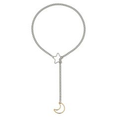 PRICES MAY VARY. VERSATILE DESIGN: Our slip chain necklace for women is made of durable metal which features classic star and moon charm. The heart slip chain necklace is symbolizing balance and harmony, making it a understated and simple but unique and meaningful necklace. PREMIUM QUALITY: Crafted from high-quality metal, this moon star choker chain necklace is both durable and resistant to daily wear and tear. The 1.4mm thick Cuban chain strikes the perfect balance between subtlety and sturdin White Celestial Necklace With Adjustable Chain, Grunge Silver Necklace With Adjustable Chain, Elegant Star-shaped Chain Necklace With Adjustable Chain, Black Grunge Necklace With Adjustable Chain, Slip Chain, Moon-shaped Metal Necklace With Adjustable Chain, Necklace For Women Gold, Star Choker, Meaningful Necklace