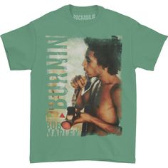 Burnin' T-shirt Bob Marley T Shirt, Green Bob, Bob Marley T Shirts, Bob Marley, Hawaiian Shirt, Multi Color, Digital Prints, Mens Graphic Tshirt, Hats