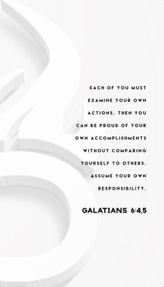 Each of you must examine your own actions. Then you can be proud of your own accomplishments without comparing yourself to others. Assume your own responsibility. [Galatians 6:4,5] #anothen #biblescripture #christianonlinestore #Godlywisdom #God #bibleverse #anothenclothing #christianbrand