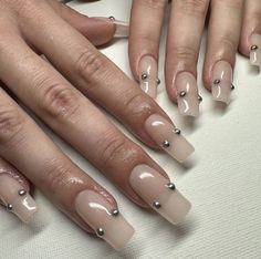 Nail Piercing, Grunge Nails, Hot Nails, Pretty Acrylic Nails, Dope Nails