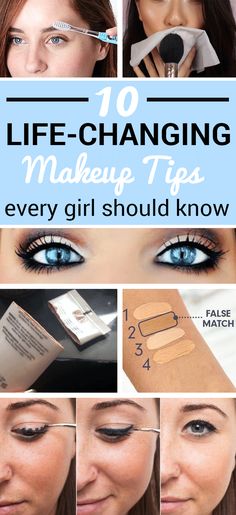 10 Life-Changing Makeup Tips Every Girl Should Know Makeup Tricks, Live Simply, Health And Beauty Tips, Love Makeup, All Things Beauty, Life Changing, Makeup Skin Care, Every Girl, Beauty Secrets