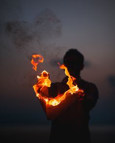 Holding Fire, Fire Human, Fire At Night, Photography Pics, Night Photo, Creative Hub, Creative Photography Techniques, Men Photography