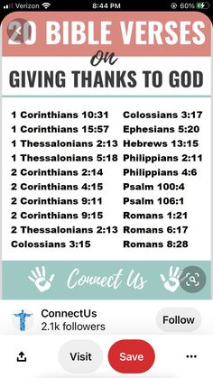 the bible verses on giving thanks to god