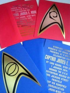 three star trek themed birthday cards