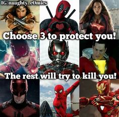 the avengers and spider - man characters are shown in this collage with caption