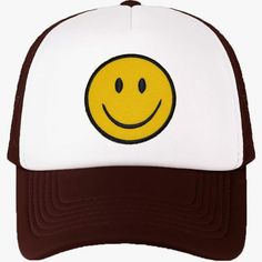 Retro Tracker Hat, Mesh Baseball Cap With Smile Patch Foam Neon High Crowny2k Yellow Cotton Trucker Hat, Trendy Yellow Baseball Cap Snapback Hat, Trendy Yellow Snapback Baseball Cap, Trendy Yellow Hat For Streetwear, Trendy Yellow Streetwear Hat, Trendy Yellow Snapback Trucker Hat, Yellow Casual Snapback Hat, Trendy Yellow Snapback Hat For Summer, Casual Yellow Snapback Hat