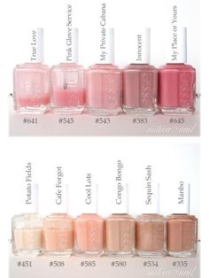 Elegant Nail Polish Colors, Essie Shop Till I Drop Polish, Essie Nude Colors, Essie Aesthetic, Pink Nails Essie, Essie Nude Nail Polish, Pink Essie Nail Polish, Nail Colors Essie