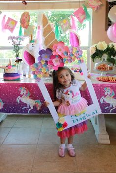 Unicorn Birthday Party Decorations, Unicorn Themed Birthday Party, Pony Birthday, 6th Birthday Parties, Unicorn Birthday Parties, 4th Birthday Parties, Birthday Pictures, 3rd Birthday Parties, Unicorn Party