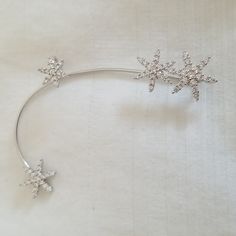 Silver Tone. Like New. I Believe This Is Unworn. Cuff Earring, Silver Snowflakes, Cuff Earrings, Womens Jewelry Rings, Silver Tone, Like New, Cuff, Women Jewelry, Silver