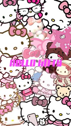 hello kitty wallpapers are all over the place for everyone to see their pictures