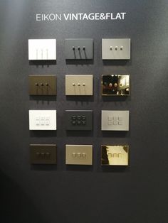 the display features different types of buttons and screws