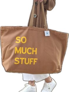 Large Casual Canvas Shopping Bag, Casual Large Tote Canvas Bag, Casual Large Canvas Beach Bag, Casual Large Canvas Bag For Everyday, Large Casual Canvas Bag For Everyday, Trendy Large Capacity Weekender Bag For Shopping, Large Beige Canvas Tote Bag, Beige Large Capacity Weekender Bag For Shopping, Rectangular Brown Canvas Bag With Letter Print