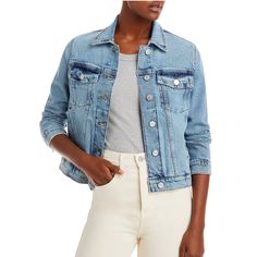 Frame Denim Jacket Size: Medium Rarely Worn Denim Jackets, Frame Denim, Jean Coat, Jean Jacket, Blue Denim, Denim Jacket, Jackets For Women, Size Medium, Buy And Sell