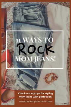 In case you missed the memo, "mom jeans" are making a comeback, my friends. And I don’t know about you, but I can most certainly get on board with any trend that involves loosening up clothing and still being on point. 💯 Today, I’m showing you 11 ways to style mom jeans that will keep you comfortable and make you look amazing. Anyone (including you!!!) can rock them! Promise. Mom jeans, style mom jeans, ways to style mom jeans, destroyed mom jeans Ways To Style Mom Jeans, Style Mom Jeans, Mind Hacks, Mum Jeans, Mom Jeans Style, Making Money On Youtube, Mom Jeans Outfit, Jeans Destroyed